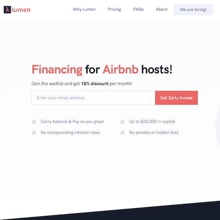 getlumen.io - Financing for Airbnb hosts