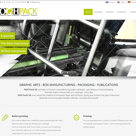 oghpack.gr - OGHPACK S.A box manufacturing, packagin, publications and graphic arts